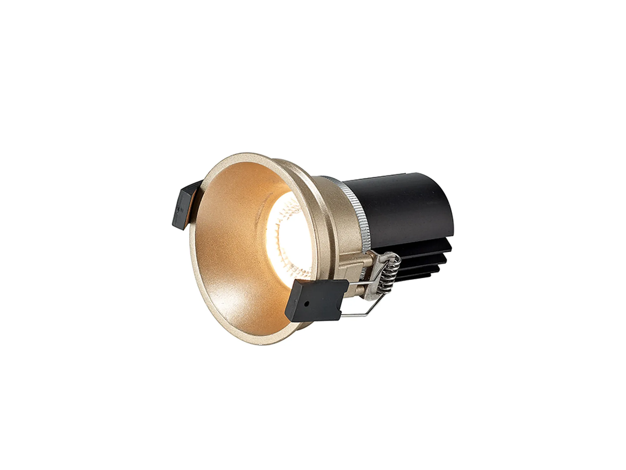 Bania 12 Powered by Tridonic  12W 4000K 1200lm 24° CRI>90 LED Engine; 350mA Gold Fixed Recessed Spotlight; IP20